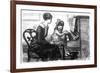 Piano Teacher and Pupil, 1915-G. Jenkins-Framed Art Print