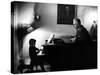 Piano Teacher Giving Lesson to Young Student in a Carnegie Hall Studio-Alfred Eisenstaedt-Stretched Canvas