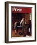 "Piano Tuner" Saturday Evening Post Cover, January 11,1947-Norman Rockwell-Framed Premium Giclee Print