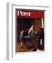 "Piano Tuner" Saturday Evening Post Cover, January 11,1947-Norman Rockwell-Framed Premium Giclee Print