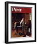 "Piano Tuner" Saturday Evening Post Cover, January 11,1947-Norman Rockwell-Framed Giclee Print