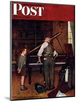 "Piano Tuner" Saturday Evening Post Cover, January 11,1947-Norman Rockwell-Mounted Giclee Print