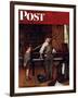 "Piano Tuner" Saturday Evening Post Cover, January 11,1947-Norman Rockwell-Framed Premium Giclee Print