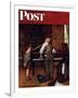 "Piano Tuner" Saturday Evening Post Cover, January 11,1947-Norman Rockwell-Framed Premium Giclee Print