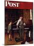 "Piano Tuner" Saturday Evening Post Cover, January 11,1947-Norman Rockwell-Mounted Giclee Print