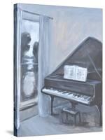 PIANO W A VIEW-ALLAYN STEVENS-Stretched Canvas