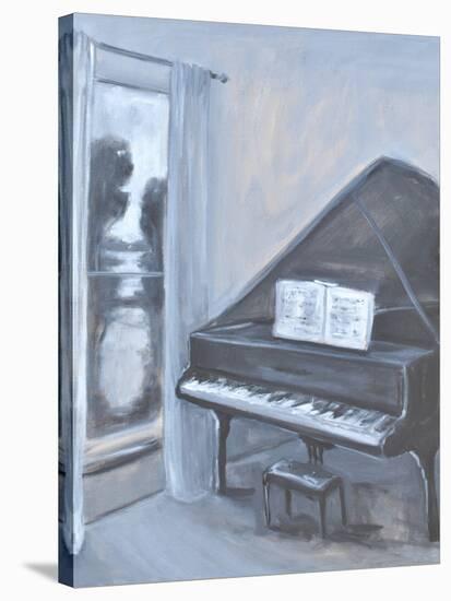 PIANO W A VIEW-ALLAYN STEVENS-Stretched Canvas