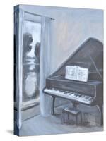 PIANO W A VIEW-ALLAYN STEVENS-Stretched Canvas