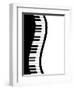 Pianoborderwavyv-jpldesigns-Framed Art Print