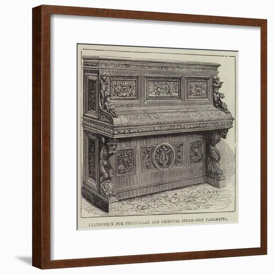 Pianoforte for Peninsular and Oriental Steam-Ship Paramatta-null-Framed Giclee Print