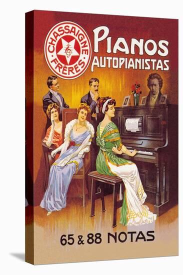 Pianos Autopianistas with Beethoven-A. Trub-Stretched Canvas