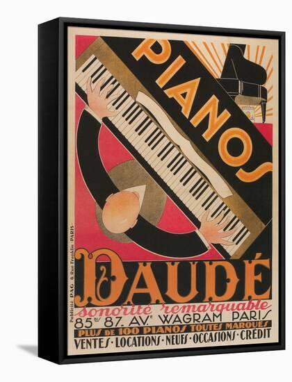 Pianos Daude Poster-null-Framed Stretched Canvas