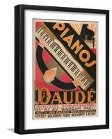 Pianos Daude Poster-null-Framed Premium Giclee Print