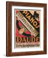 Pianos Daude Poster-null-Framed Giclee Print