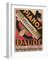 Pianos Daude Poster-null-Framed Giclee Print