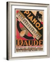 Pianos Daude Poster-null-Framed Giclee Print