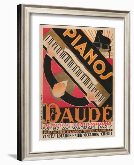 Pianos Daude Poster-null-Framed Giclee Print