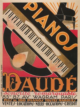 Pianos Daude Poster Giclee Print Allposters Com