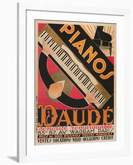 Pianos Daude Poster-null-Framed Giclee Print