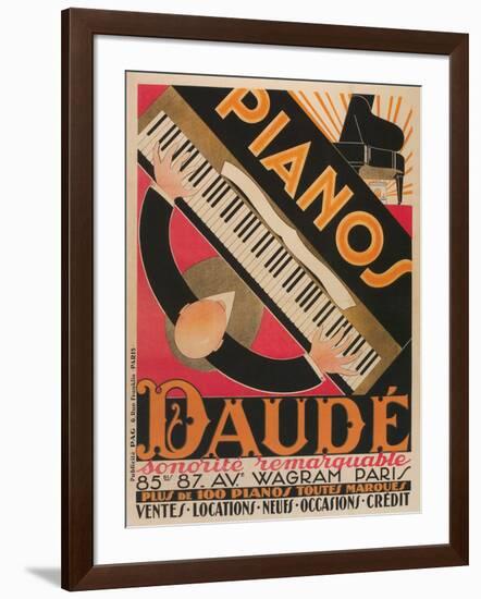 Pianos Daude Poster-null-Framed Giclee Print