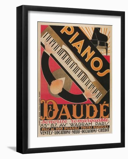 Pianos Daude Poster-Found Image Holdings Inc-Framed Photographic Print