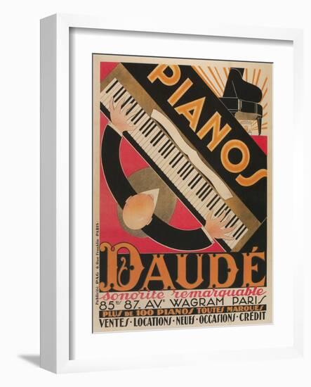 Pianos Daude Poster-Found Image Holdings Inc-Framed Photographic Print