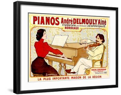Pianos Delmouly-J^ Georges-Framed Giclee Print