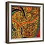 Piasley Scarf Upclise-Linda Arthurs-Framed Giclee Print