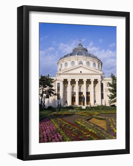 Piata George Enescu, Romanian Athenaeum Concert Hall, Bucharest, Romania, Europe-Gavin Hellier-Framed Photographic Print