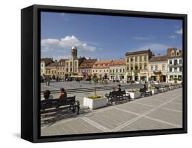 Piata Sfatului, Brasov, Transylvania, Romania, Europe-Gary Cook-Framed Stretched Canvas