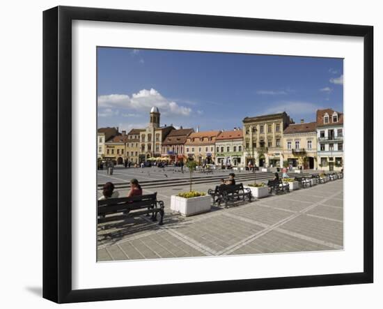 Piata Sfatului, Brasov, Transylvania, Romania, Europe-Gary Cook-Framed Photographic Print