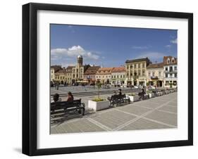 Piata Sfatului, Brasov, Transylvania, Romania, Europe-Gary Cook-Framed Photographic Print