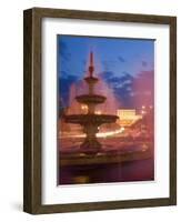 Piata Unirii Fountain and Palace of Parliament, Bucharest, Piata Unirii, Romania-Gavin Hellier-Framed Photographic Print