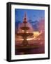 Piata Unirii Fountain and Palace of Parliament, Bucharest, Piata Unirii, Romania-Gavin Hellier-Framed Photographic Print