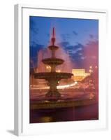 Piata Unirii Fountain and Palace of Parliament, Bucharest, Piata Unirii, Romania-Gavin Hellier-Framed Photographic Print