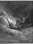 Satan Shown as the Fallen Angel after Having Been Smitten by Michael-Piaud-Photographic Print