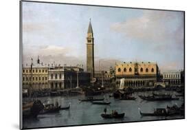 Piazetta and Riva Degli Schiavoni in Venice by Antonio Canaletto-Canaletto-Mounted Giclee Print