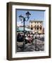 Piazza and Cafe, Menaggio, Lake Como, Lombardy, Italy, Europe-Frank Fell-Framed Photographic Print