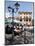 Piazza and Cafe, Menaggio, Lake Como, Lombardy, Italy, Europe-Frank Fell-Mounted Photographic Print