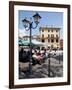 Piazza and Cafe, Menaggio, Lake Como, Lombardy, Italy, Europe-Frank Fell-Framed Photographic Print