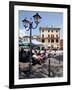 Piazza and Cafe, Menaggio, Lake Como, Lombardy, Italy, Europe-Frank Fell-Framed Photographic Print