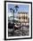 Piazza and Cafe, Menaggio, Lake Como, Lombardy, Italy, Europe-Frank Fell-Framed Photographic Print