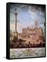 Piazza and Church of Santa Maria Maggiore, 1742-Giovanni Paolo Pannini-Framed Stretched Canvas
