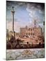 Piazza and Church of Santa Maria Maggiore, 1742-Giovanni Paolo Pannini-Mounted Giclee Print
