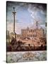 Piazza and Church of Santa Maria Maggiore, 1742-Giovanni Paolo Pannini-Stretched Canvas