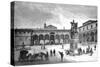 Piazza and Church of the Santissima Annunziata, Florence, Italy, 1882-null-Stretched Canvas