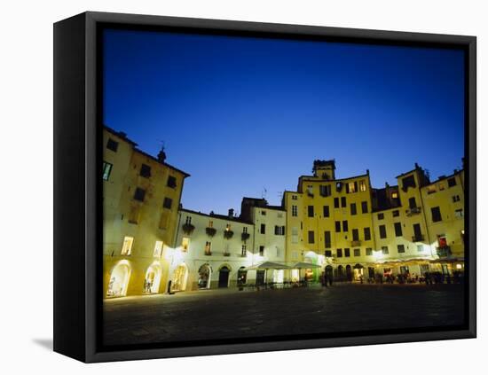 Piazza Anfiteatro, Lucca, Tuscany, Italy, Europe-Jean Brooks-Framed Stretched Canvas