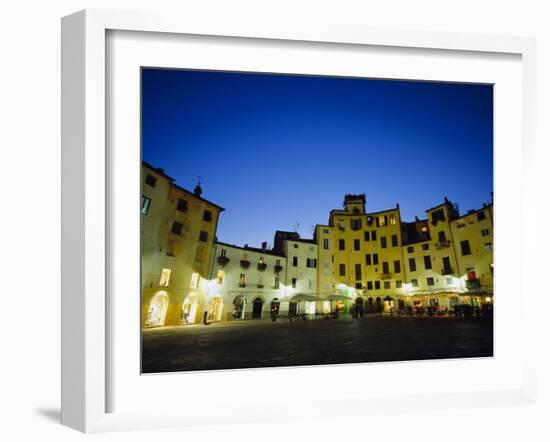 Piazza Anfiteatro, Lucca, Tuscany, Italy, Europe-Jean Brooks-Framed Photographic Print