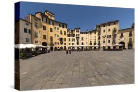 Piazza Anfiteatro, Lucca, Tuscany, Italy, Europe-James Emmerson-Stretched Canvas