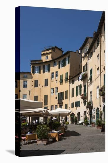 Piazza Anfiteatro, Lucca, Tuscany, Italy, Europe-James Emmerson-Stretched Canvas